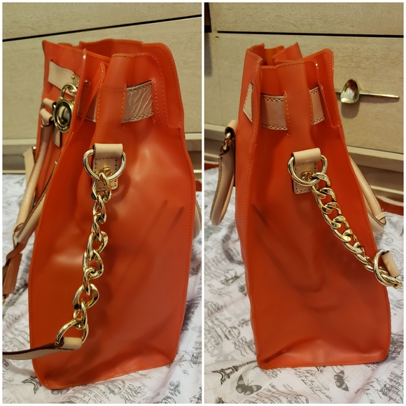 MICHAEL KORS HAMILTON Jelly Orange Tote - Picture 11 of 11